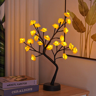 Table Lamp Flower Tree Rose Lamps