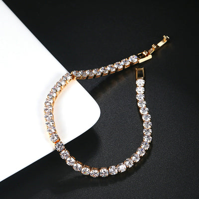 Zircon Bracelet Single Row