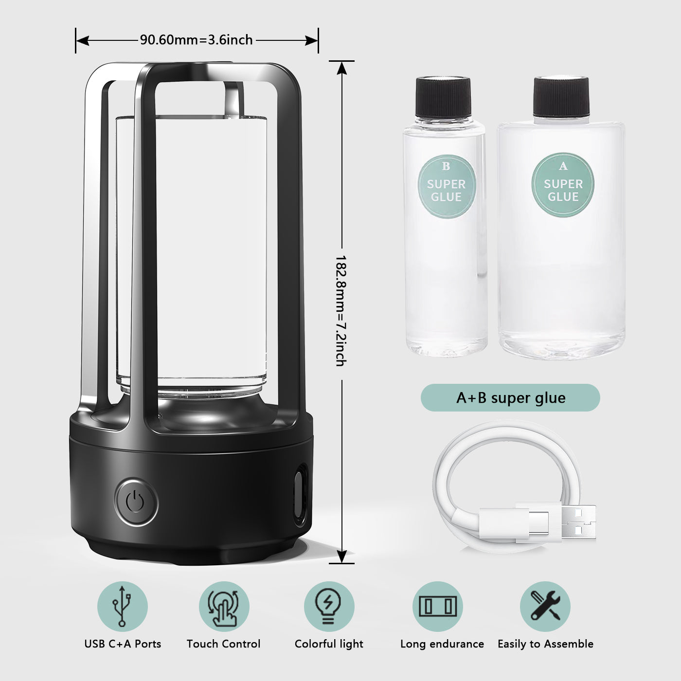 No Accessories 2 In 1 DIY Audio Crystal Light