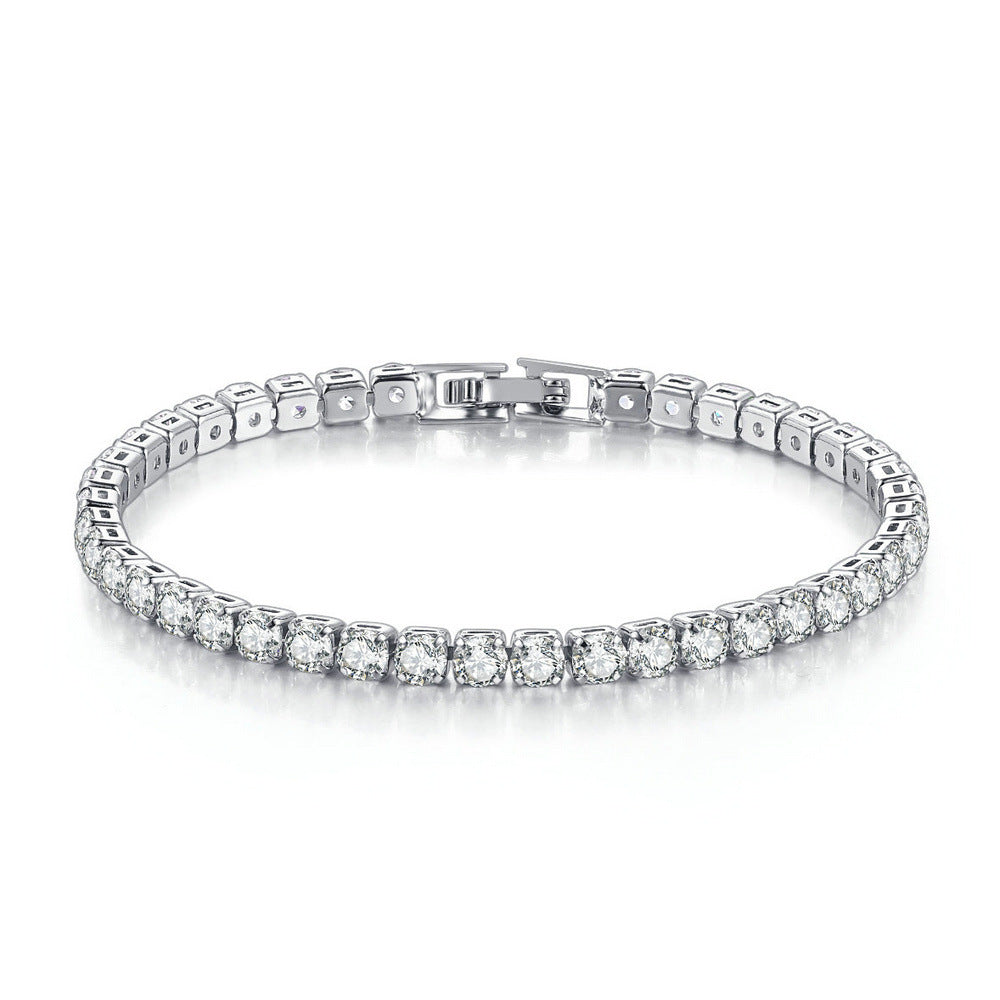 Zircon Bracelet Single Row