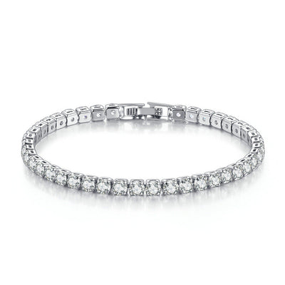 Zircon Bracelet Single Row