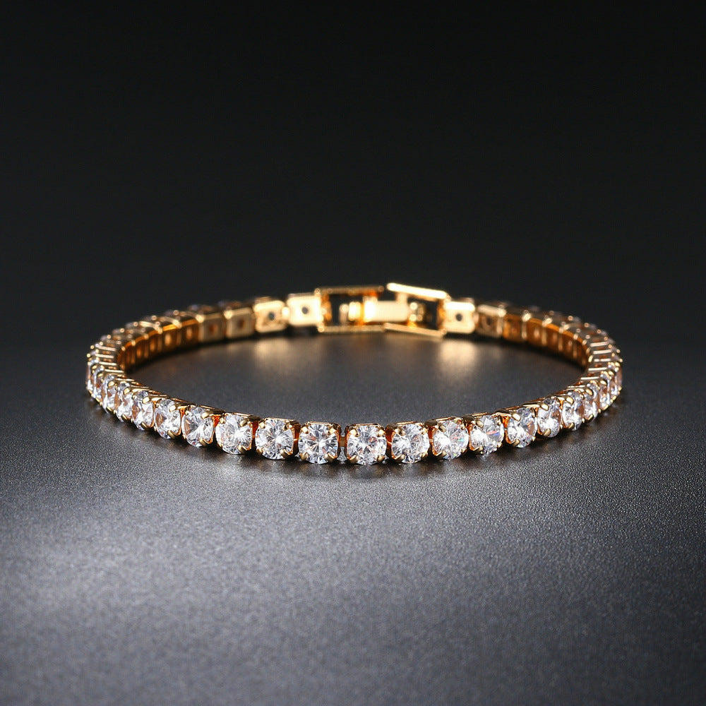 Zircon Bracelet Single Row