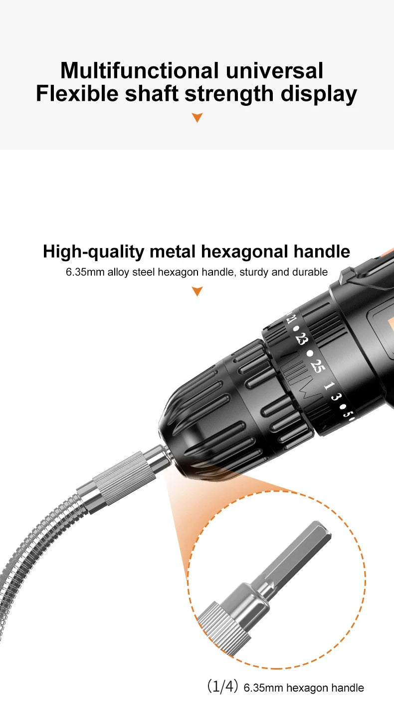 Flexible Drill Bit Extension Flex Shaft Metal for Electric Screwdriver Adapter Holder Connect Link Multitul Hex Shank Magnetic