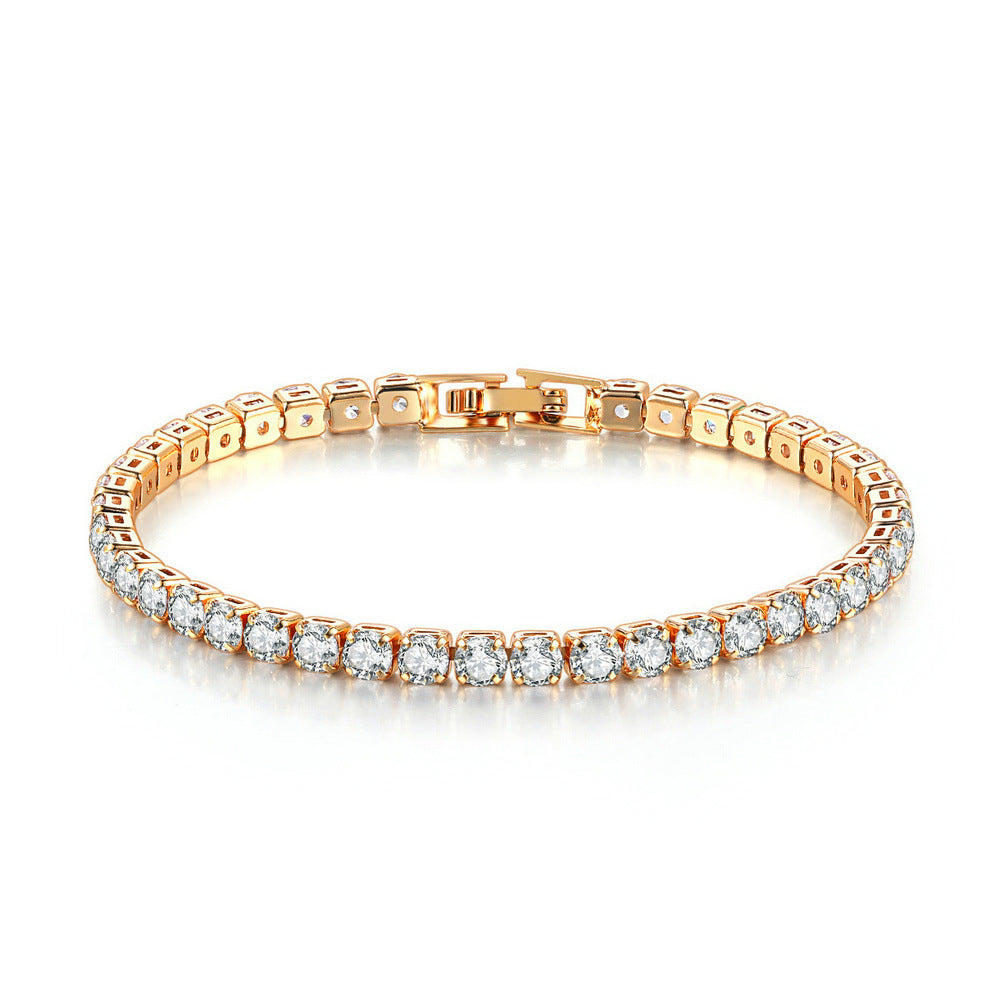 Zircon Bracelet Single Row