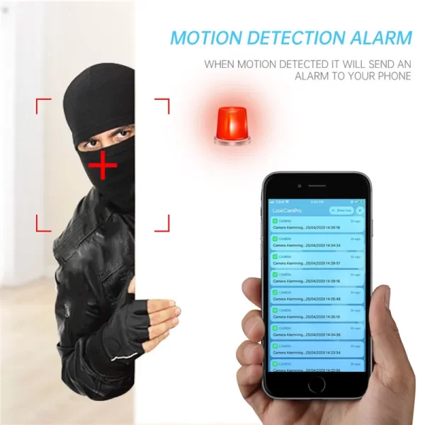 US.EU 4K HD WIFI Clock Camera 166degree Camera Micro Cam IR Night View Alarm Camcorder Digital Watch Video Mini DVR Oculta - Image 6