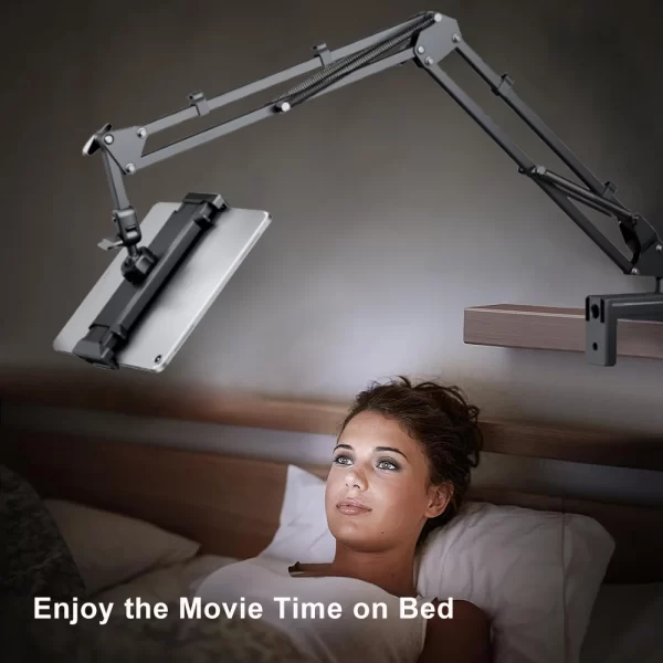 360° Rotating Long Arm Phone Tablet Holder Lazy