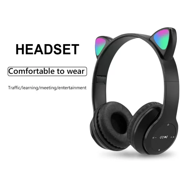 Cute Cat Ear Wireless Headphones - Image 3