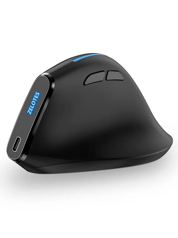 ZELOTES F-36A Vertical Handheld Wireless Mouse 2.4G Rechargeable Laptop Mouse Wireless Gaming Mouse - Image 4