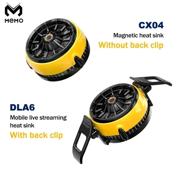 MEMO CX04 Magnetic Phone Cooler DLA6 Back Clip Live Streaming Radiator Typec Semiconductor Cooling Fan Cool Heat Sink for IPhone