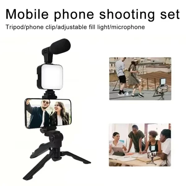 Smartphone Vlogging Kit With Tripod - Image 4