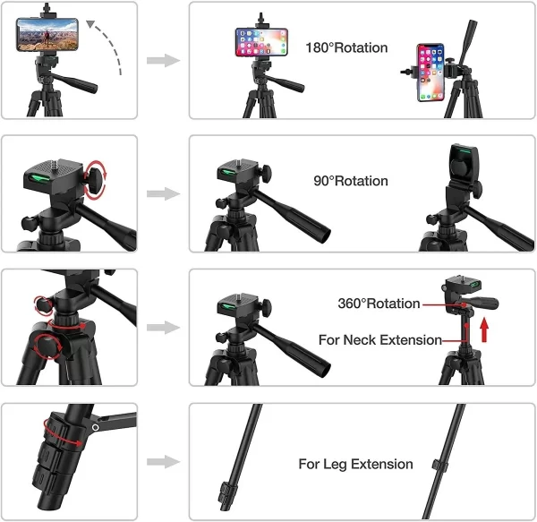 Tripod For Phone 100cm Video Recording - Image 2