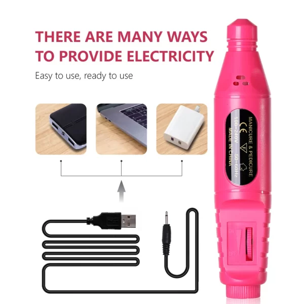 LINMANDA 6 In 1 Electric Nail Drills Kit - Image 2