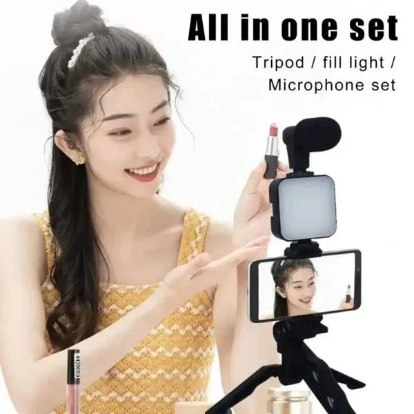 Smartphone Vlogging Kit With Tripod - Image 2