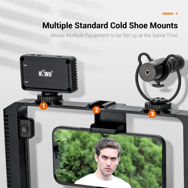 Smartphone Video Rig Cellphone Video Stabilizer - Image 3