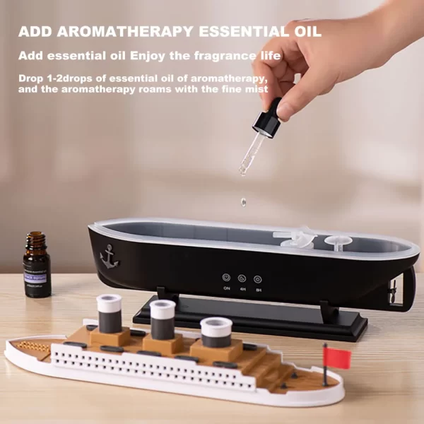 Retro Ship Air Humidifier Ultrasonic Aromatherapy - Image 6