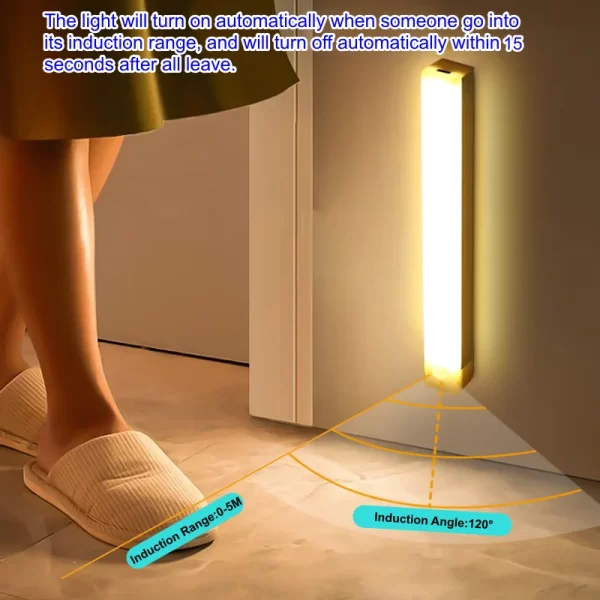 Wireless USB Rechargeable Motion Sensor LED Bar Light - Image 4