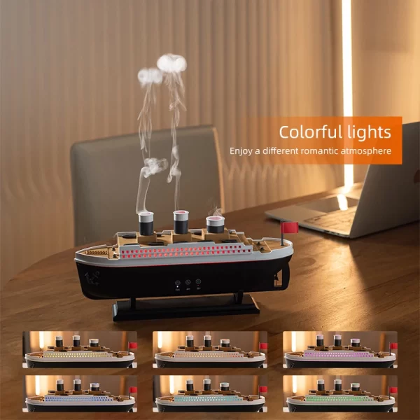 Retro Ship Air Humidifier Ultrasonic Aromatherapy - Image 3