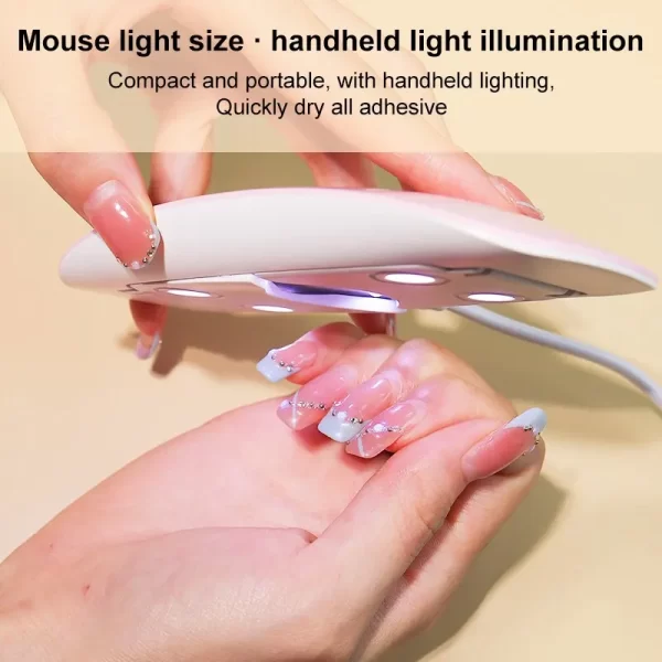 6W Mini Nail Dryer Machine Portable 6 LED - Image 5
