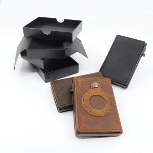 ApexVault - Minimalist Smart Wallet with AirTag Pocket